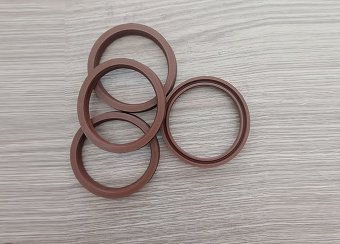 Fluororubber skeleton oil seal