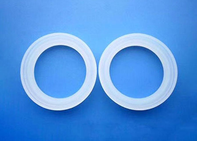 White transparent silicone ring